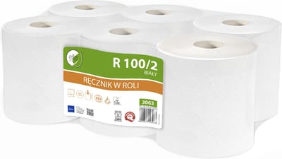ELLIS Ecoline - Duurzaam tweelaags gerecycled papieren handdoekjes / 6 rollen