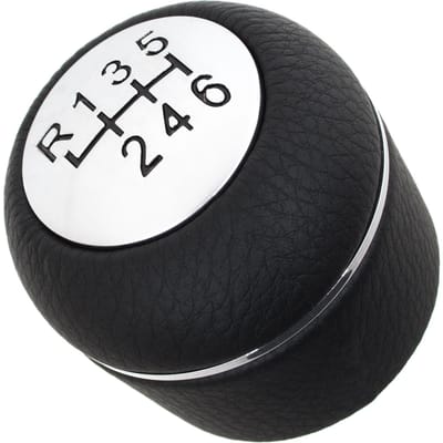Modecar - Versnellingspookknop - Zwart - Zilver - 6 Snelheden