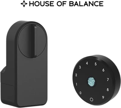 HOB Smart Lock - Automatisch Deurslot - Sleutelloos - Bluetooth Code Vingerafdruk of Wachtwoord - Zonder Boren - Slim Deurslot