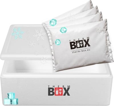 Piepschuim Transportbox - Isolatiebox Koelbox - Voedsel Transport - Herbruikbaar Materiaal - 29 Liter Capaciteit - Wit