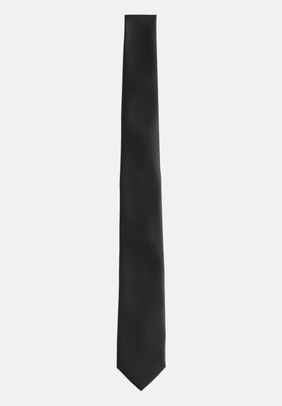 Next - Heren - Skinny - Stropdas met textuur - Zwart