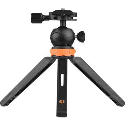 Draagbaar mini-desktopstatief met 2 niveaus van verstelbare hoogte Max. Draagvermogen 1,2 kg 1/4 inch zwart