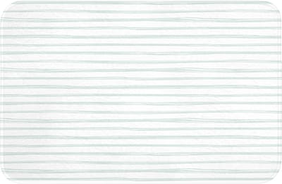 Badmat 60x40 cm - Antislip - Groen - Strepen - Patroon - Badmatten voor badkamer - Badkamermat - Douchemat - Badkamer mat