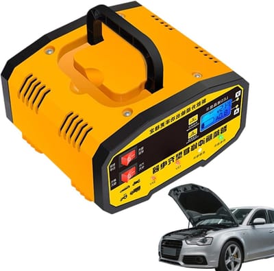 Auto Acculader - Batterijlader - Voertuig Onderhoud - Digitale Puls Reparatie - 12V 24V - Zwart