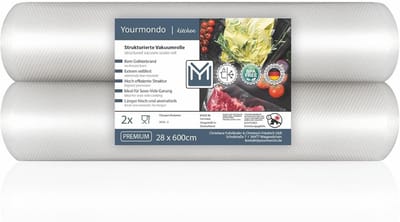 Sous Vide Vacuümrollen - 2 Stuks, 30 x 600 cm, Aromabestendig, Kookvast, 100% BPA-vrij
