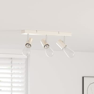 vidaXL Plafondspot met schijnwerpers Nikkel 38 x 6,5 x 11,5 cm Metaal