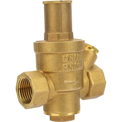 1 pièce Laiton Régulateur de Pression d'Eau Réducteur Réglable Valve Filetage DN15 1 2