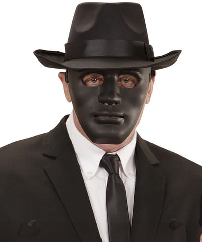 WIDMANN - Zwart anoniem masker voor volwassenen