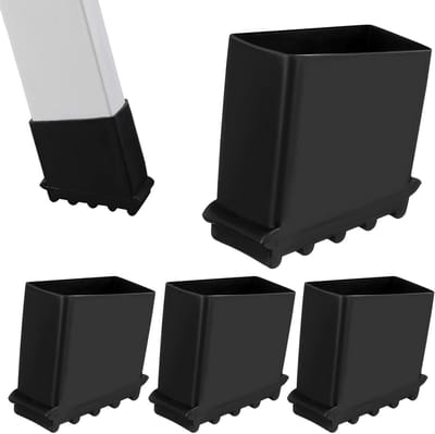 Laddervoetbeschermers - Antislip Pootjes - Veilig Klimmen - Verhoogde Stabiliteit - 4 Stuks - Zwart