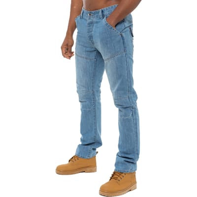 Enzo Denim Jeans Rechte Pijp Heren - Hemelsblauw