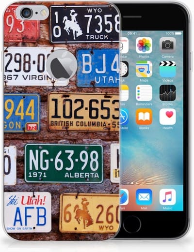 Apple iPhone 6 Plus | 6s Plus Siliconen Hoesje met foto Kentekenplaten
