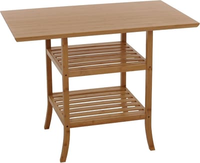 Multifunctionele Bamboe Tafel Balkon Eetkamer Bijzettafel FSC 100x60 cm