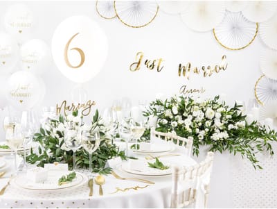 Partydeco tafelkleed/tafellaken rond - 3x - wit - 280 cm - polyester - Bruiloft feest tafelkleden