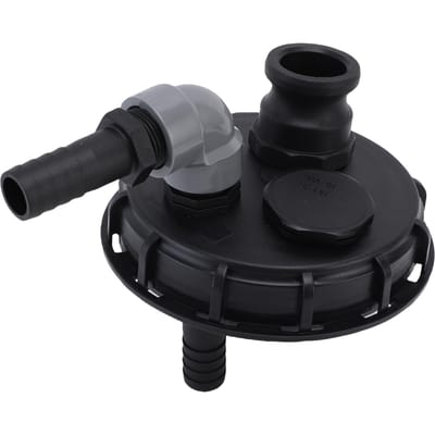 Couvercle IBC DN150 PP Couvercle de Réservoir de Stockage d'Eau Couvercle de Conteneur IBC Bouchon avec Bouchon à Verrou pour Aquariums Irrigation de Jardin black
