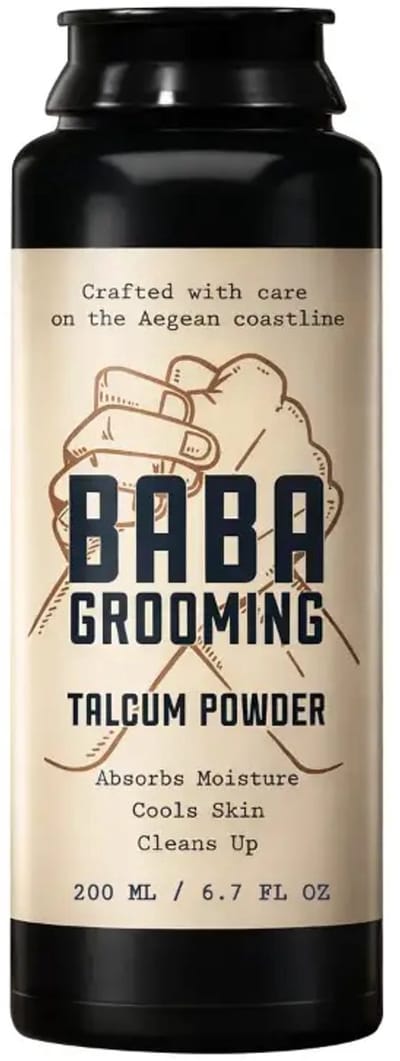 Baba Grooming Talcum Powder 200ml - Barber Talkpoeder - Absorbeert Vocht - Fris Gevoel