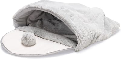 Beeztees Kitten Speelzak Hakuna - Kattenspeelgoed - Pluche - Grijs - 50x40x15 cm