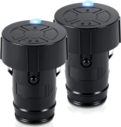 Afstandsbediening garagedeur - Handzender opener - Poorten bedienen - Moderne draadloze technologie - 2 stuks - Zwart