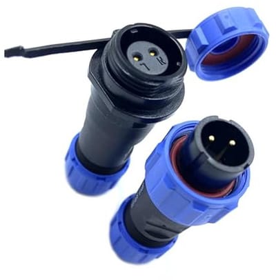 Waterdichte 2-polige Aansluitstekker IP68 voor Buitenlampen - Soldeervrij en Stevig