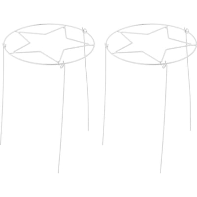 2 Pièces Treillis pour Plantes Minimaliste Tendance en Fer Treillis d'Escalade pour Plantes de Jardin pour Intérieur Extérieur Décoratif Blanc blanc