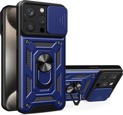 Hoesje geschikt voor Apple iPhone 16 Pro - Techsuit Camshield Back Cover - Blauw