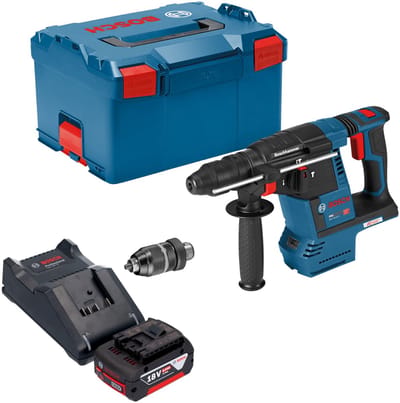 Bosch GBH 18V-26 F Professional accu-boorhamer 18 V 2,6 J SDS plus Brushless + 1x accu 5,0 Ah + oplader + L-Boxx
