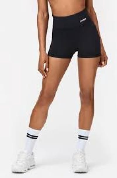 Stronger - Mid Thigh Bike Shorts - Sportshort - Dames - Zwart - Maat XL