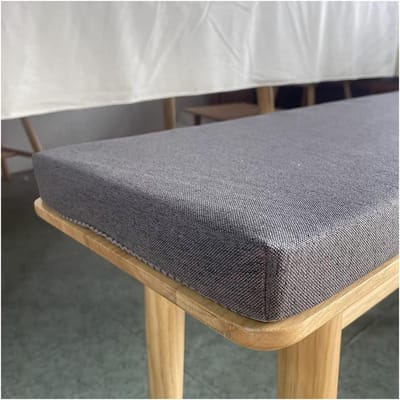 Bankkussen Outdoor - Tuinkussen Zitkussen - Buiten Zitten - Antislip Bodem - 100x40 cm - Donkergrijs