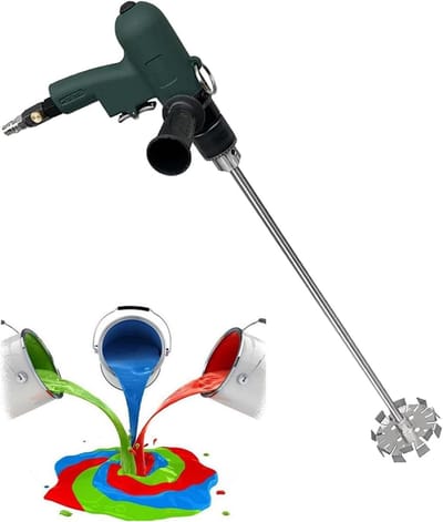 Pneumatische Roerder - Luchtmixer Verfmixer - Mengen van Materialen - Instelbaar Toerental - 60 cm Roerstaaf - Groen