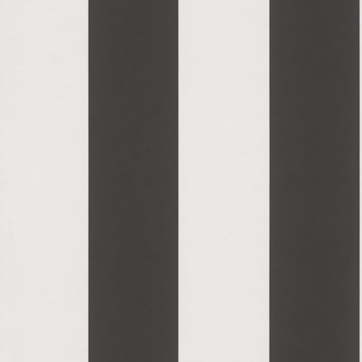 Strepen behang Profhome 334213-GU vliesbehang licht gestructureerd met strepen mat zwart wit 5,33 m2