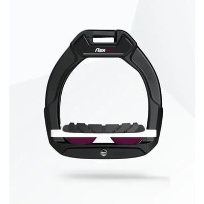 Veiligheidsdressuuretroeren Verstelbaar Grip Zwart/Wit/Pruim Kind Flex-On Safe-On