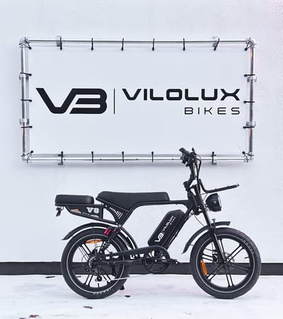 Vilolux Fatbike electrisch Ultra - Voorrek - achterzit - Legaal - Rijklaar - Niet opvoerbare fatbikes - 2 Jaar garantie - Hydraulische remmen - Alarm - Groot LCD Display - NFC vergrendeling - zwart - City banden