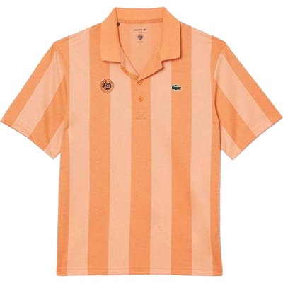 Lacoste Heren Roland Garros Editie Relaxed Fit Tennis Poloshirt (Oranje)