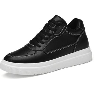 Heren Verhogende Schoenen Hoogte Verhogende Sneakers Schoenen voor Heren 10cm Sport Casual Schoenen Onzichtbare Binnen Verhogende Schoenen voor Heren 8cm 41 black