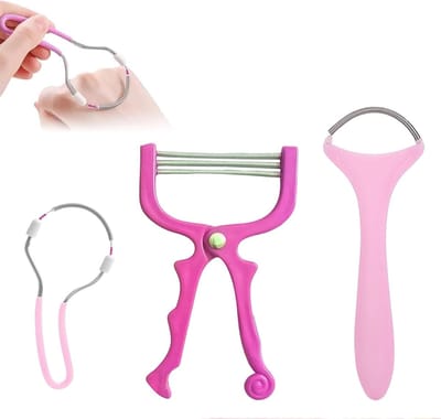 Draagbare Epilator - Roestvrij Staal - 11,2 x 5 cm - Handmatige Veer voor Gezichtshaarverwijdering - Voor Dames