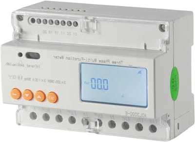 Draaistroommeter - Energie meter - Stroomverbruik meten - 3-Fase meting - 126 mm - Grijs