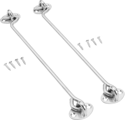 Dailygoods- Deurslot Heavy-Duty - RVS 201 - Versterkte Beugel - Veiligheidsontwerp - Voor Binnen/Buiten - Geschikt voor Deuren/Gaten - Haakslot