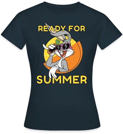 Looney Tunes Bugs Bunny Ready For Summer T-Shirt Dames