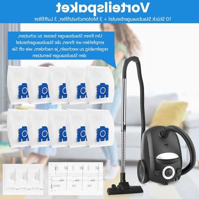 10 Stofzuigerzakken en Filters voor HyClean Pure GN - Efficiënte Accessoires voor Miele C1 C2 C3 S2 S5 S8 Series, Inclusief Motor- en Luchtfilters