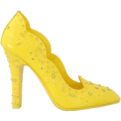 Dolce & Gabbana Gele CINDERELLA Kristallen Schoenen
