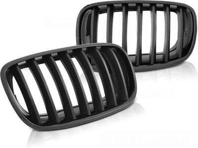 Grill BMW X5 E70 X6 E71 08- GLANZEND ZWART
