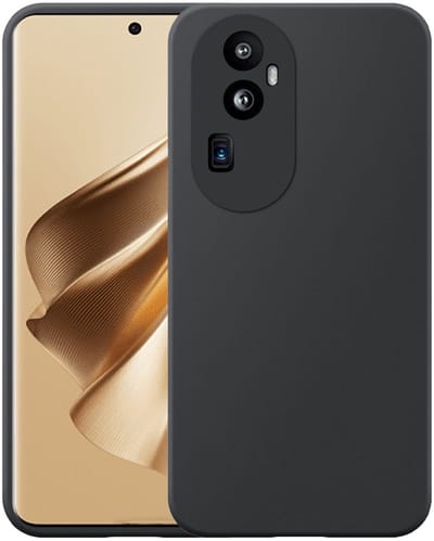 Geschikt voor Oppo Reno 10 Pro Plus Telefoonhoesje Zwart Flexibel Siliconen TPU hoesje - Flexible Back Cover Case Siliconen TPU - Zwart - Smartphonica geschikt voor Oppo Reno 10 Pro Plus