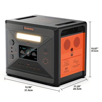 Draagbare Generator – Noodstroomvoorziening – Camping Stroomvoorziening – Outdoor Accu – Mobiele Stroombron – 2500W Vermogen – Snelladen Binnen 1,5 Uur