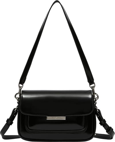 LIEBESKIND BERLIN Schoudertas Andrea Spazzolato Crossbody Black Zwart