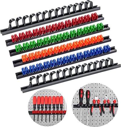 Boorstrip / voor gereedschapsgatwand / geperforeerde plaatwand - Schroevendraaier Houder,Schroevendraaier Organisator,Gereedschapshouder