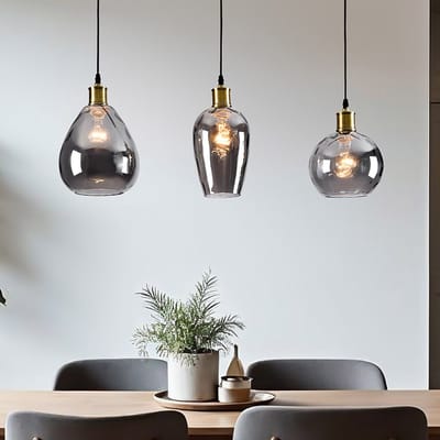 LumenXL Hanglamp smoke glas - bolling detail - Vanessa