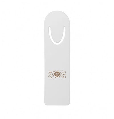 Hacebo® - coffee time metalen boekenlegger - Koffie - koffie drinkers/liefhebbers - koffiebonen - verjaardagscadeau - cadeau - kado - geschenk - verjaardag - collega's Bladwijzer boekenleggers - 12.7 cm x 3.2cm