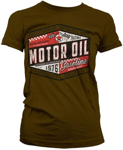 Hybris Damen Motor Oil 1976 Girly T-shirt SH-5-15756-H57-10