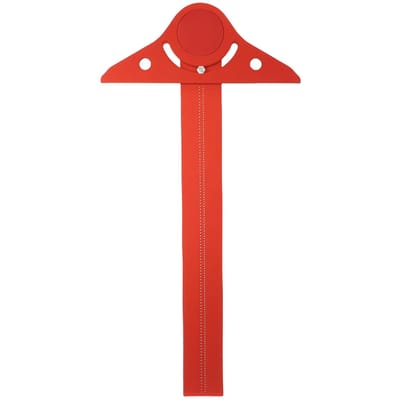 Règle en Alliage d'Aluminium de 13 Pouces en Forme de T, Outil de Traçage et de Mesure en Bois de Type T avec Échelle d'Angle, Règle à Marquage pour le Travail du Bois - Inclut Marquage