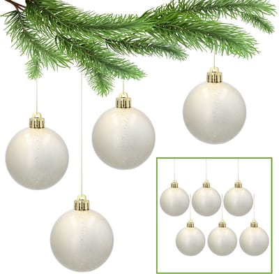 Gouden kerstballen, kerstballen set, kerstboom ornamenten 6cm, 6 stuks