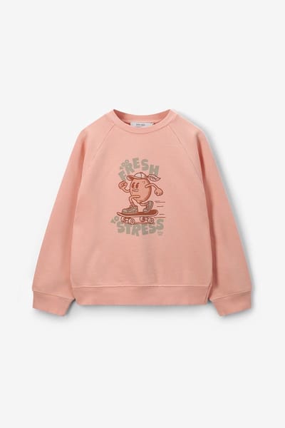 Sissy-Boy - Lichtoranje sweater met print